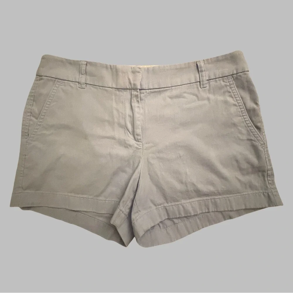 JCREW Women’s Light Blue Classic Chino Shorts Size 6 - Picture 2 of 14
